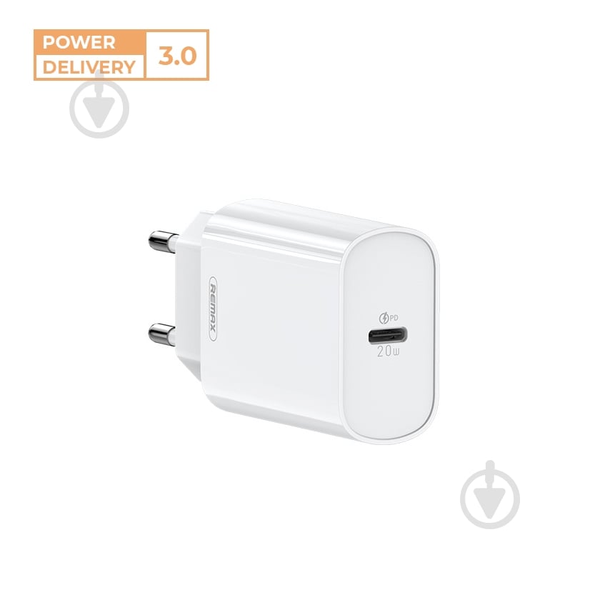 Зарядное устройство Remax Jane Series 20W PD Fast Charger White (RP-U70) - фото 2