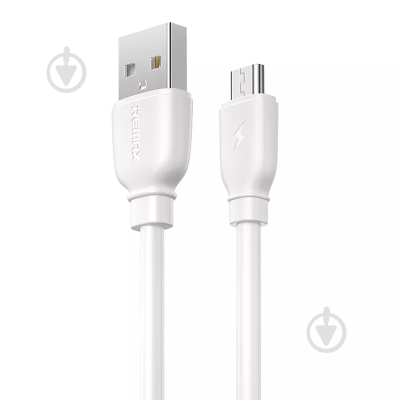 Кабель Remax Suji Series USB to Micro-USB 1 м white (RC-138m W) - фото 1