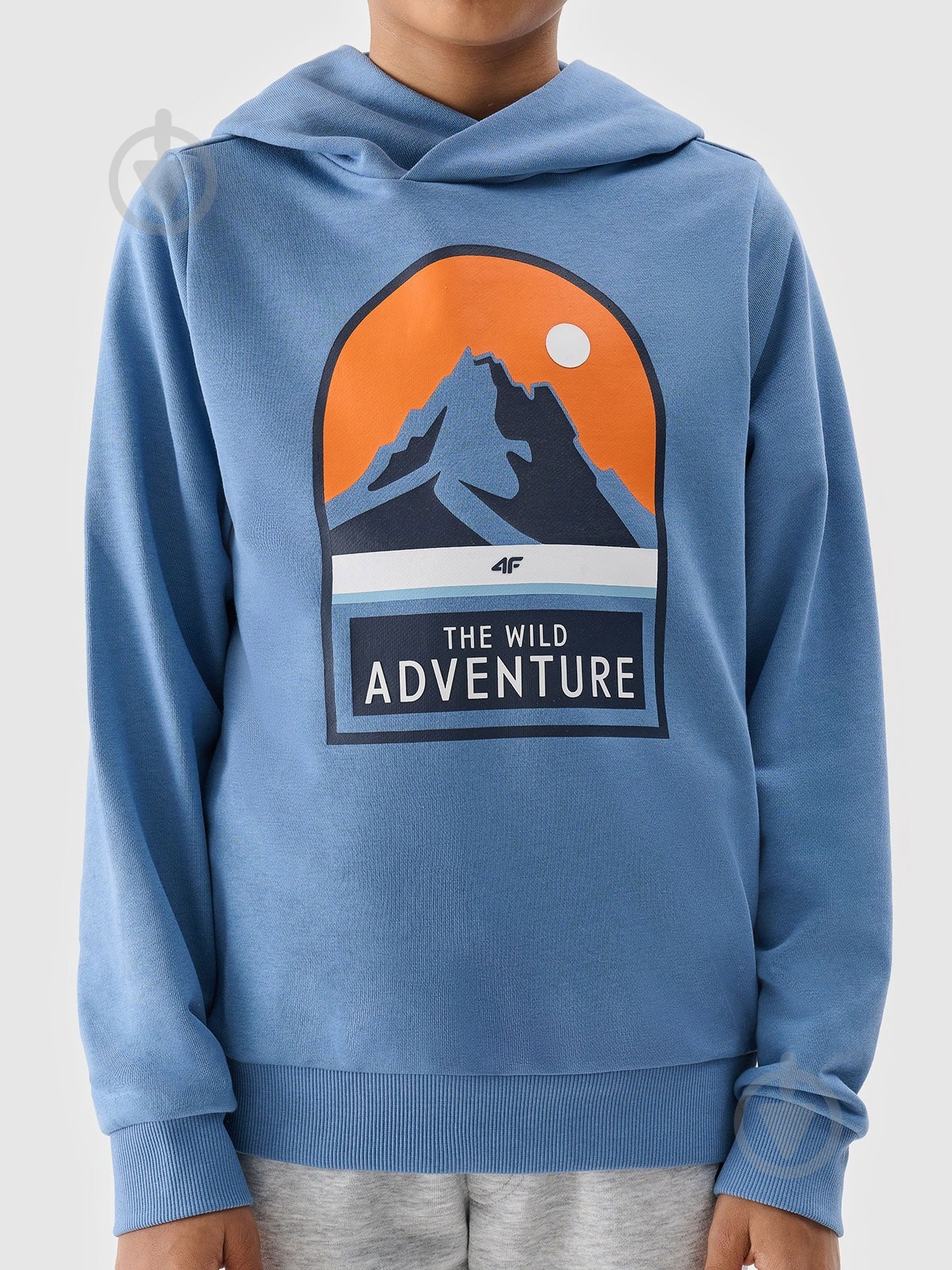 Джемпер 4F SWEATSHIRT M0933 4FJWSS24TSWSM0933-33S р.122 голубой - фото 3