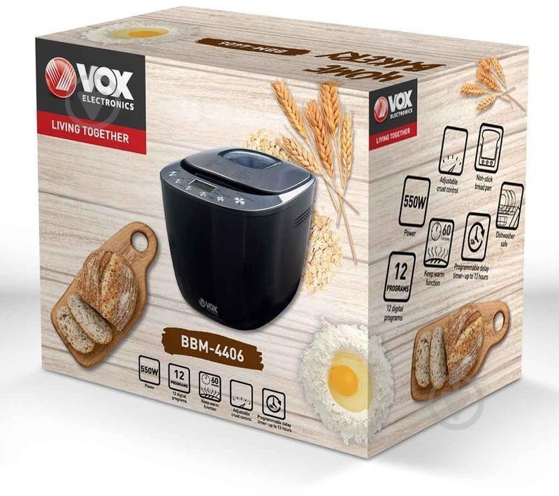 Хлебопечка VOX Electronics BBM4406 - фото 2 Хлебопечка VOX Electronics BBM4406 - фото 2