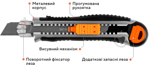 Нож сегментный Дніпро-М 07G-D1 79871001 - фото 3