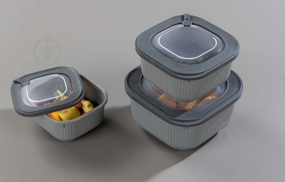 Контейнер Idea Home 00681 Line Box Gray 0.6л (00681 Gray) - фото 4