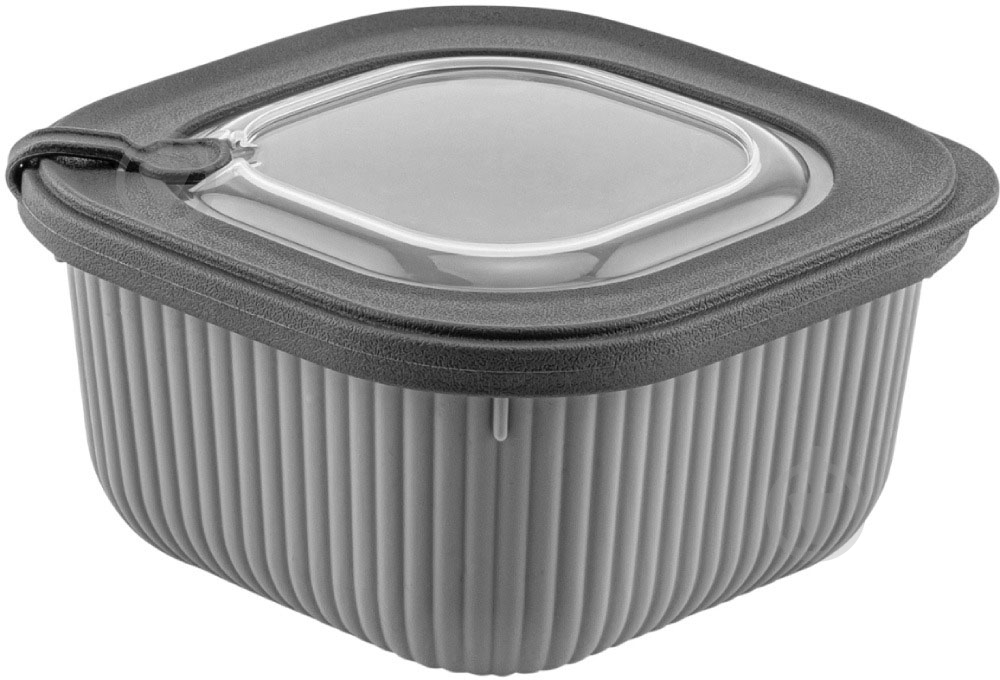 Контейнер Idea Home 00681 Line Box Gray 0.6л (00681 Gray) - фото 1