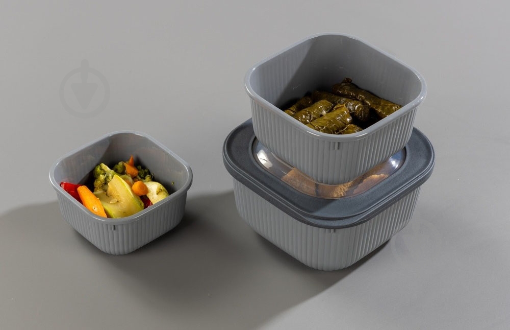 Контейнер Idea Home 00683 Line Box Gray 1.8л (00683 Gray) - фото 3