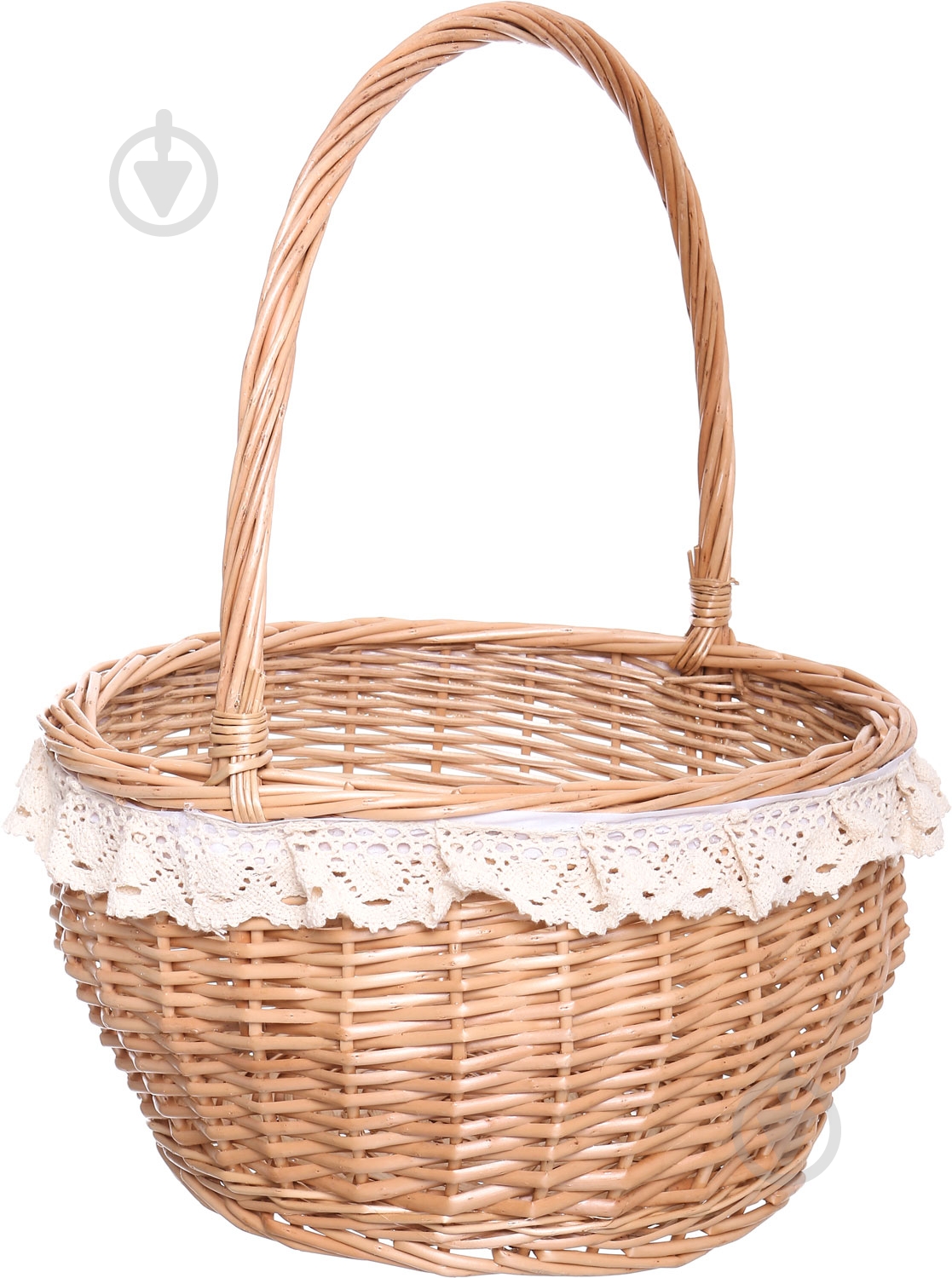 Корзина плетеная с текстилем 35/27х20/45 см Easter 16-4B-1 - фото 1