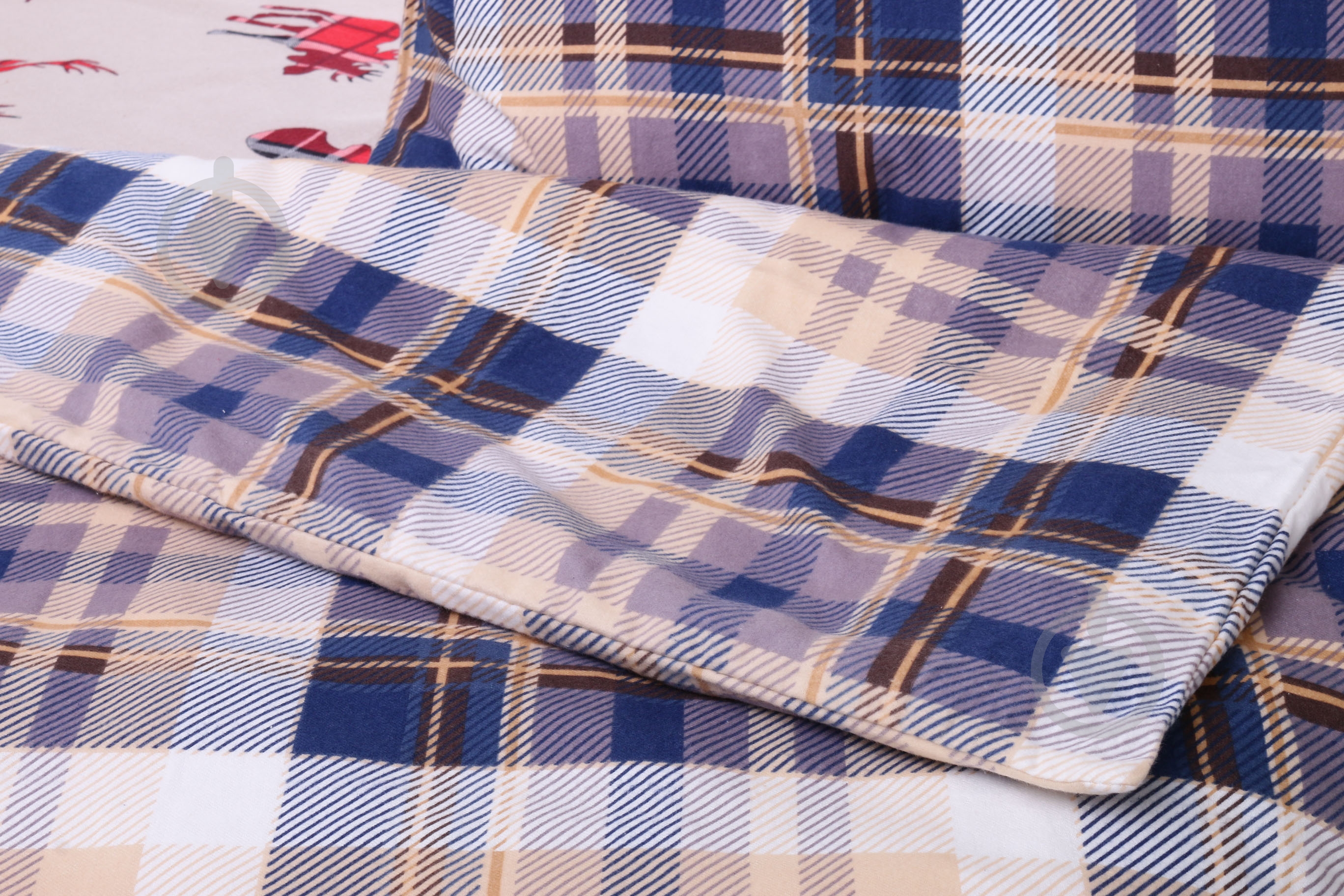 Пододеяльник Клетка синяя (фланель) 200x220 см La Nuit - фото 1 Пододеяльник Клетка синяя (фланель) 200x220 см La Nuit - фото 1