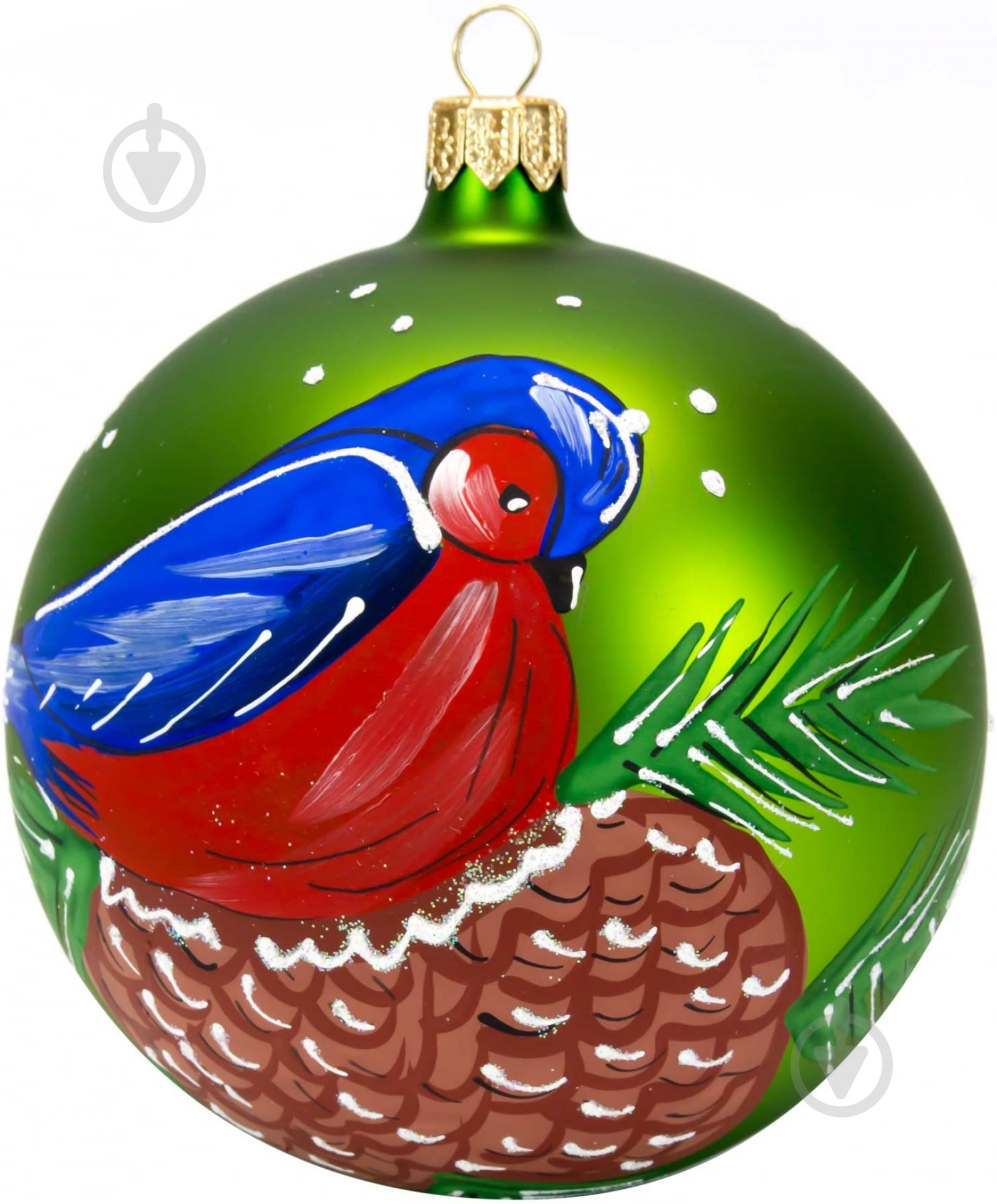 Куля скляна d100 5975 100 мм зелений - фото 1 Куля скляна d100 5975 100 мм зелений - фото 1