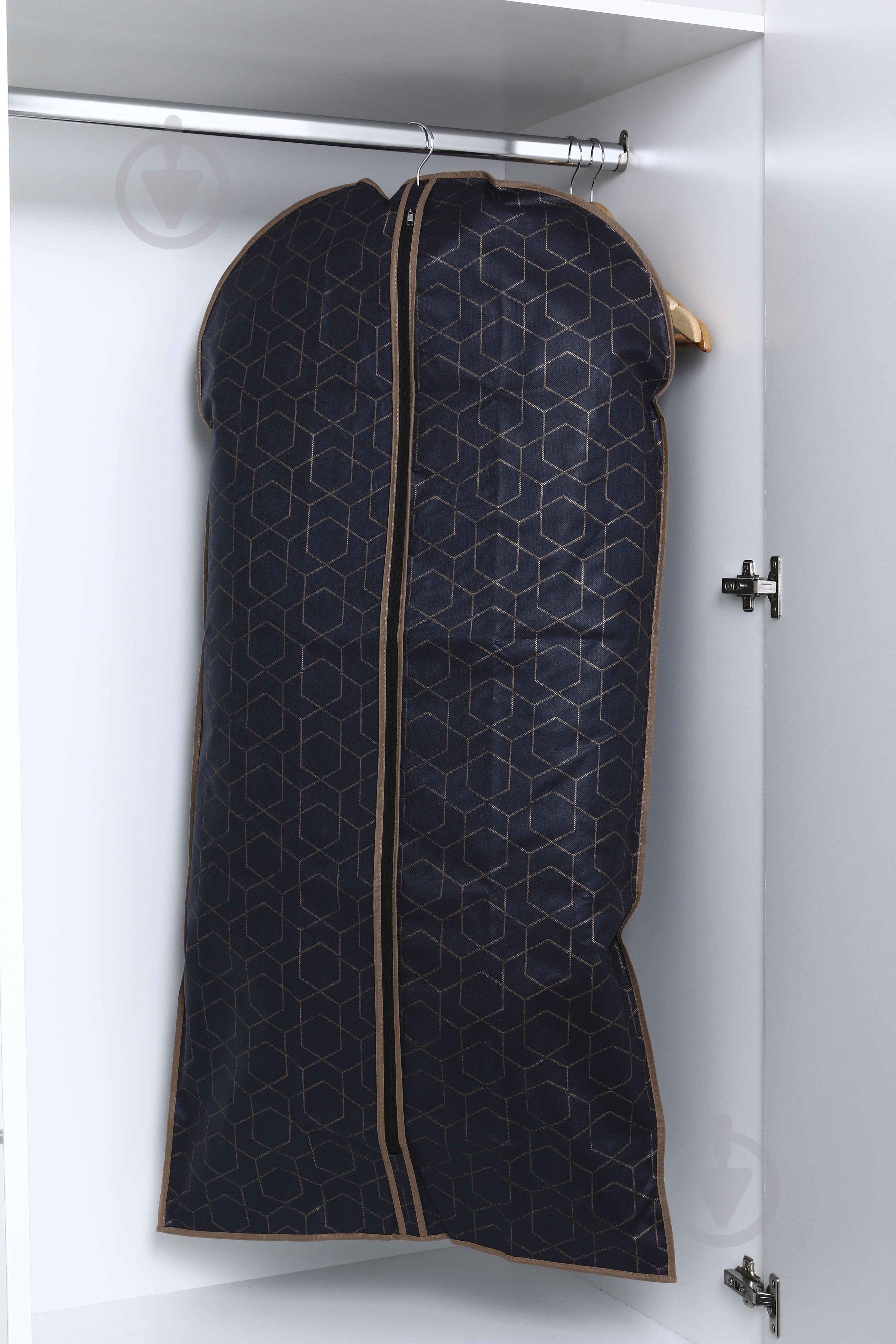 Чохол для одягу "Navy blue" Vivendi 100x60 см синій - фото 4