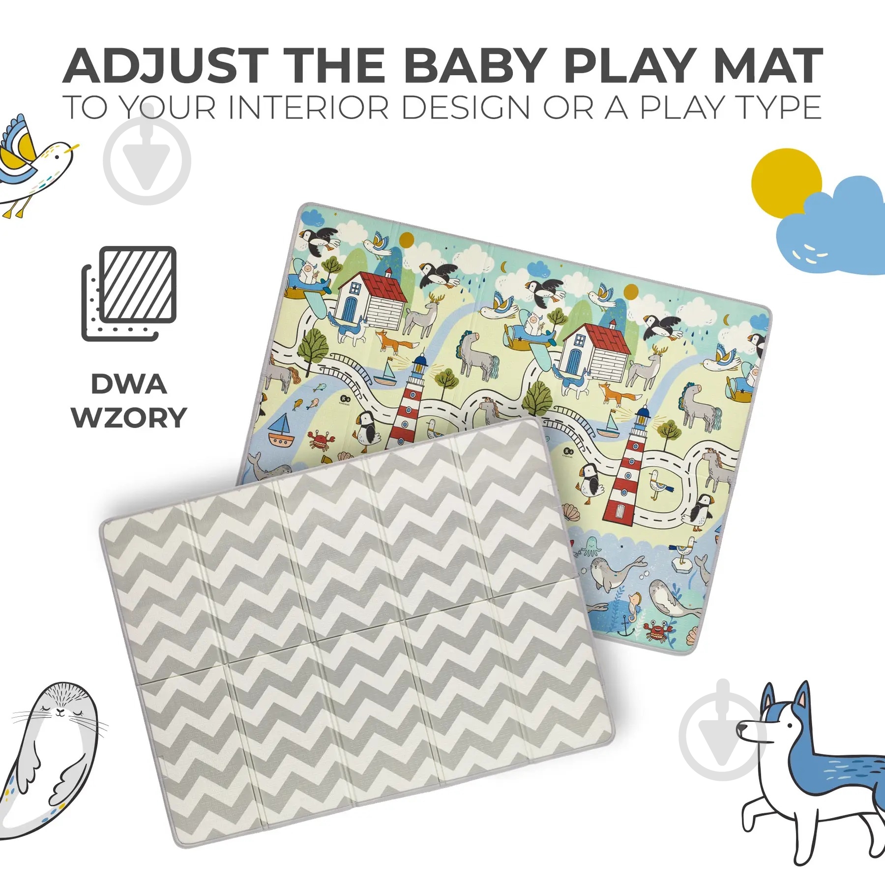Игровой коврик Kinderkraft Matty 2 KPMATT200000000 - фото 4