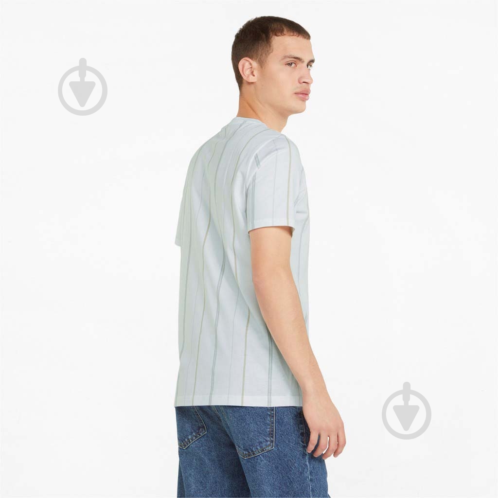 Футболка Puma MODERN BASICS STRIPE TEE 84740802 р.M белый - фото 2