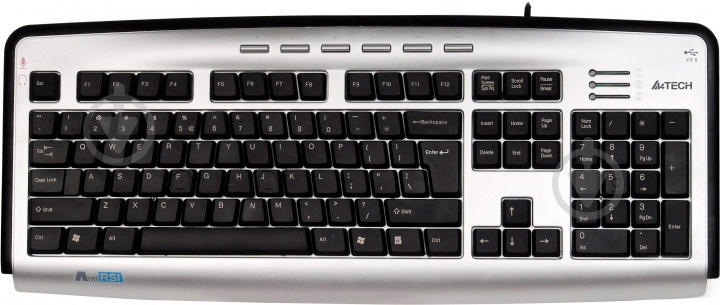 Клавиатура A4Tech (KLS-23MUU) black/silver - фото 1 Клавиатура A4Tech (KLS-23MUU) black/silver - фото 1