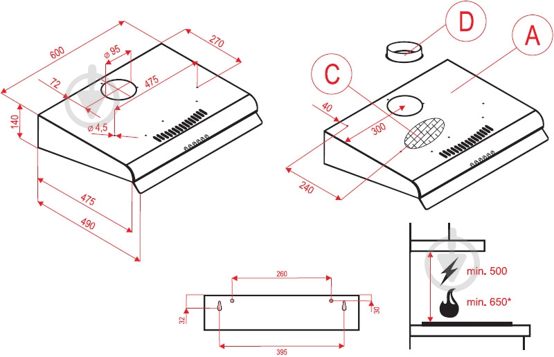 Вытяжка Perfelli PL 621 W - фото 7 Вытяжка Perfelli PL 621 W - фото 7