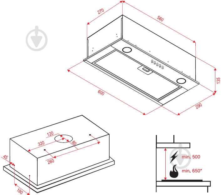 Витяжка Perfelli BI 6111 BL - фото 8