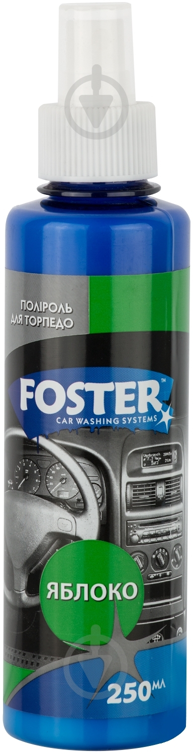 Поліроль для торпедо FOSTER яблуко 250 мл - фото 1 Поліроль для торпедо FOSTER яблуко 250 мл - фото 1