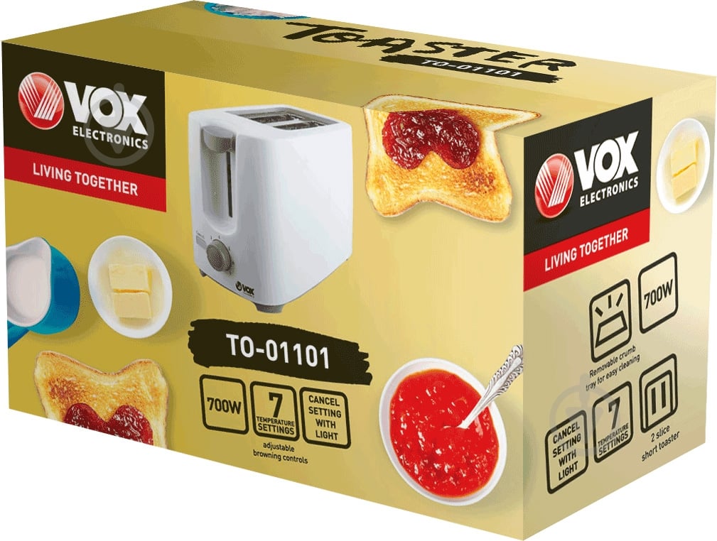 Тостер VOX Electronics TO01101 - фото 2 Тостер VOX Electronics TO01101 - фото 2