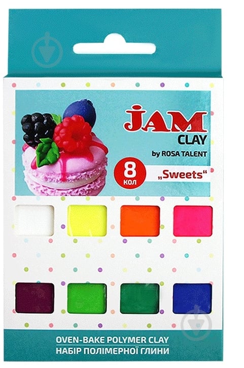 Пластика Jam Clay Sweets 8 шт. 20 г - фото 1