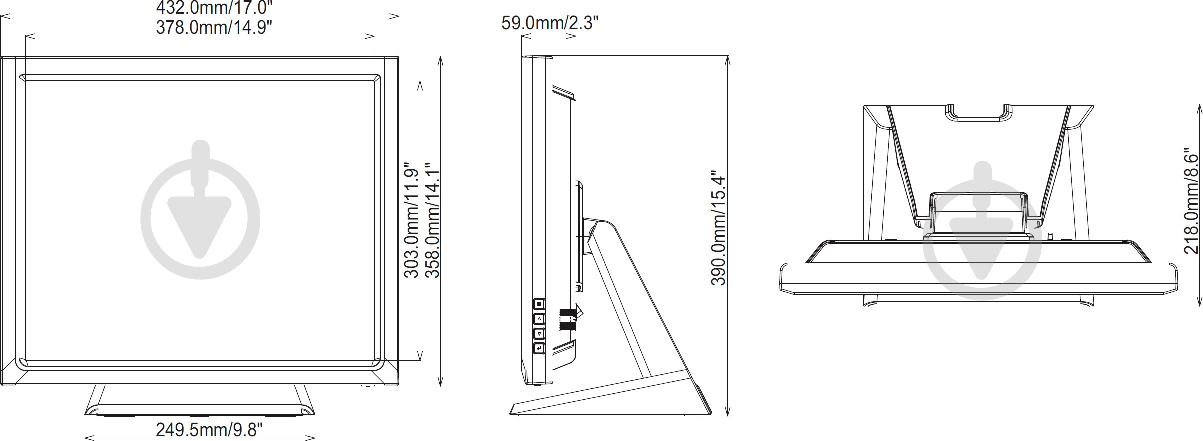 Монитор Iiyama ProLite 17" (T1731SAW-B1) - фото 10 Монитор Iiyama ProLite 17" (T1731SAW-B1) - фото 10