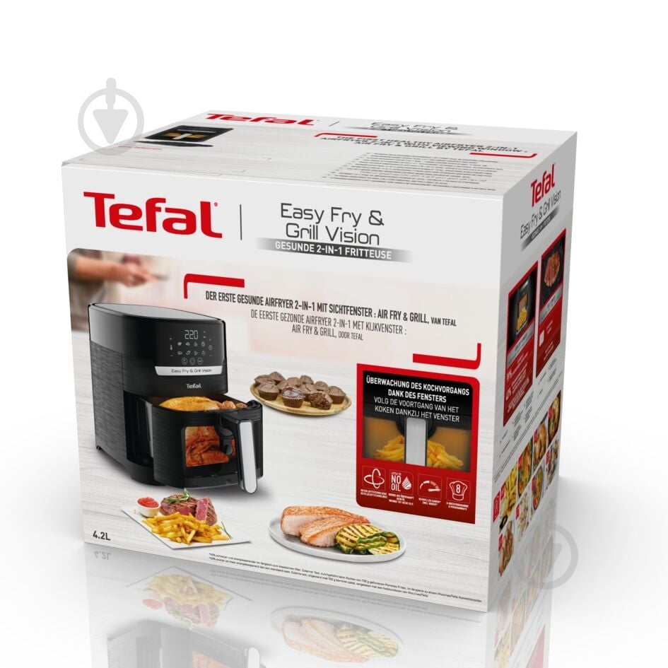 ВИТРИНА! Мультипечь Tefal Easy Fry&Grill Vision Window EY506810 - фото 4