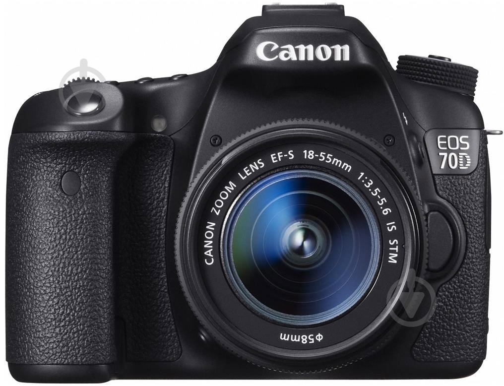 Фотоаппарат Canon EOS 70D 18-55mm IS STM Kit black - фото 1