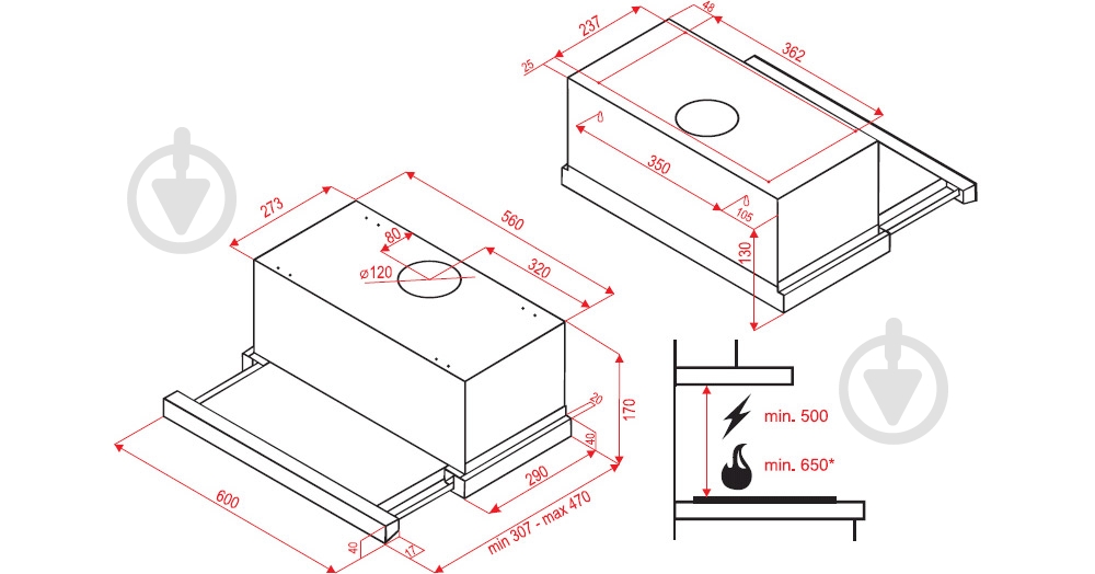 Вытяжка Perfelli TL 610 I - фото 7