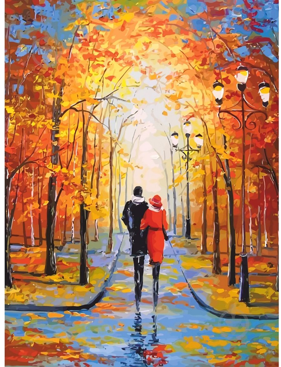 Полотно на картоні з контуром Пейзаж №34 30x40 см Rosa Start - фото 1