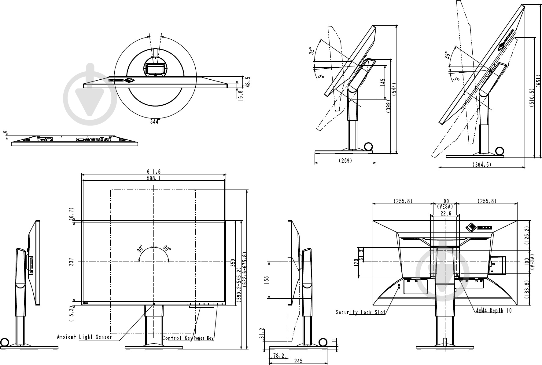 Монитор Eizo FlexScan 27" (EV2750-WT) - фото 6