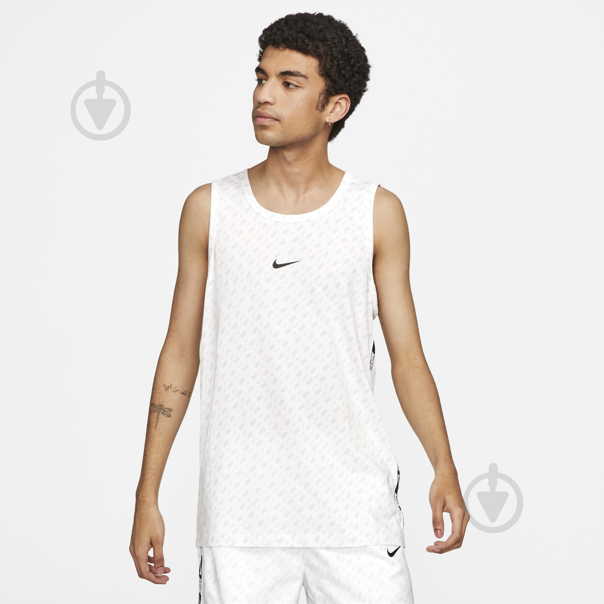Майка Nike M NSW REPEAT TANK PRNT DD3553-100 р.M белый - фото 1
