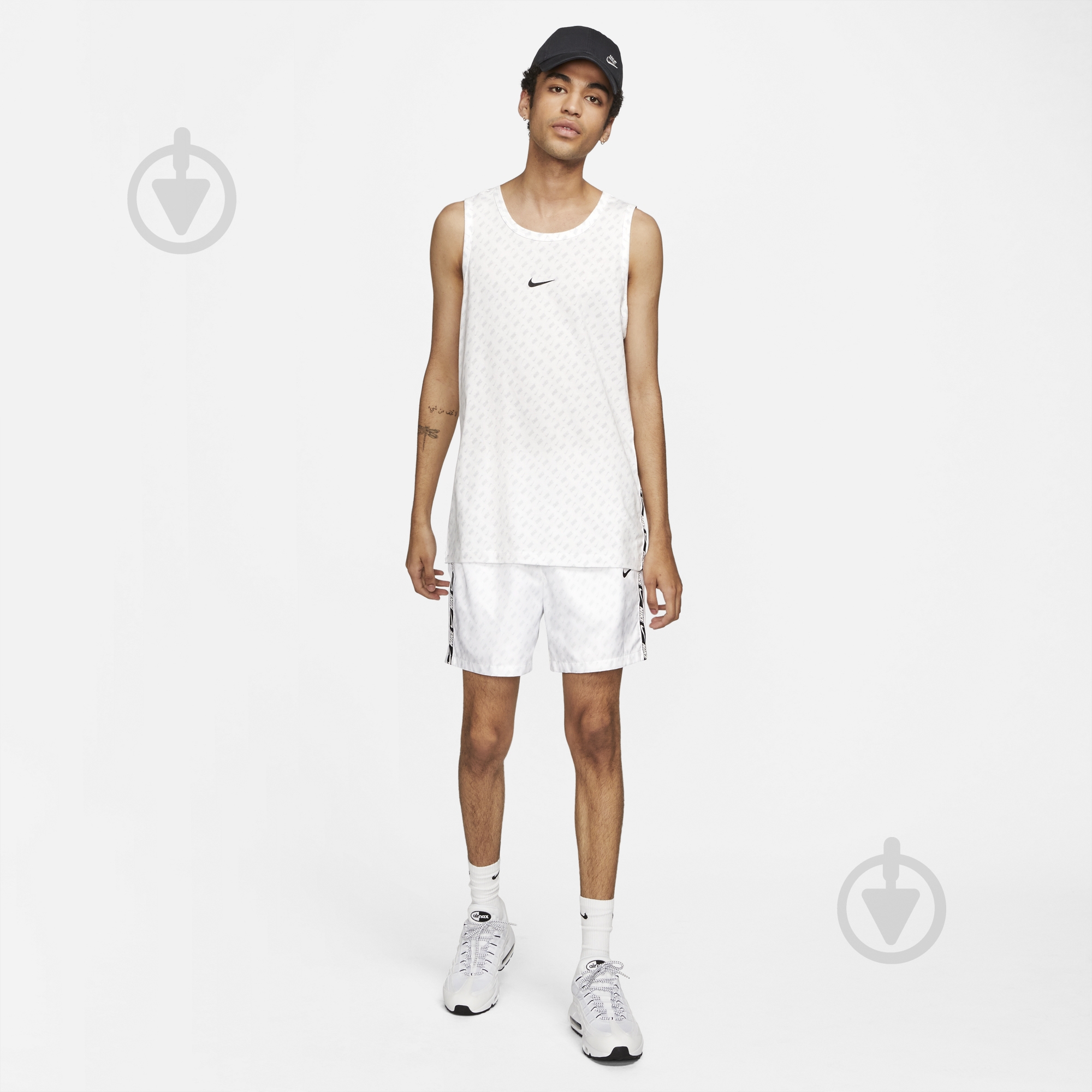 Майка Nike M NSW REPEAT TANK PRNT DD3553-100 р.M белый - фото 6