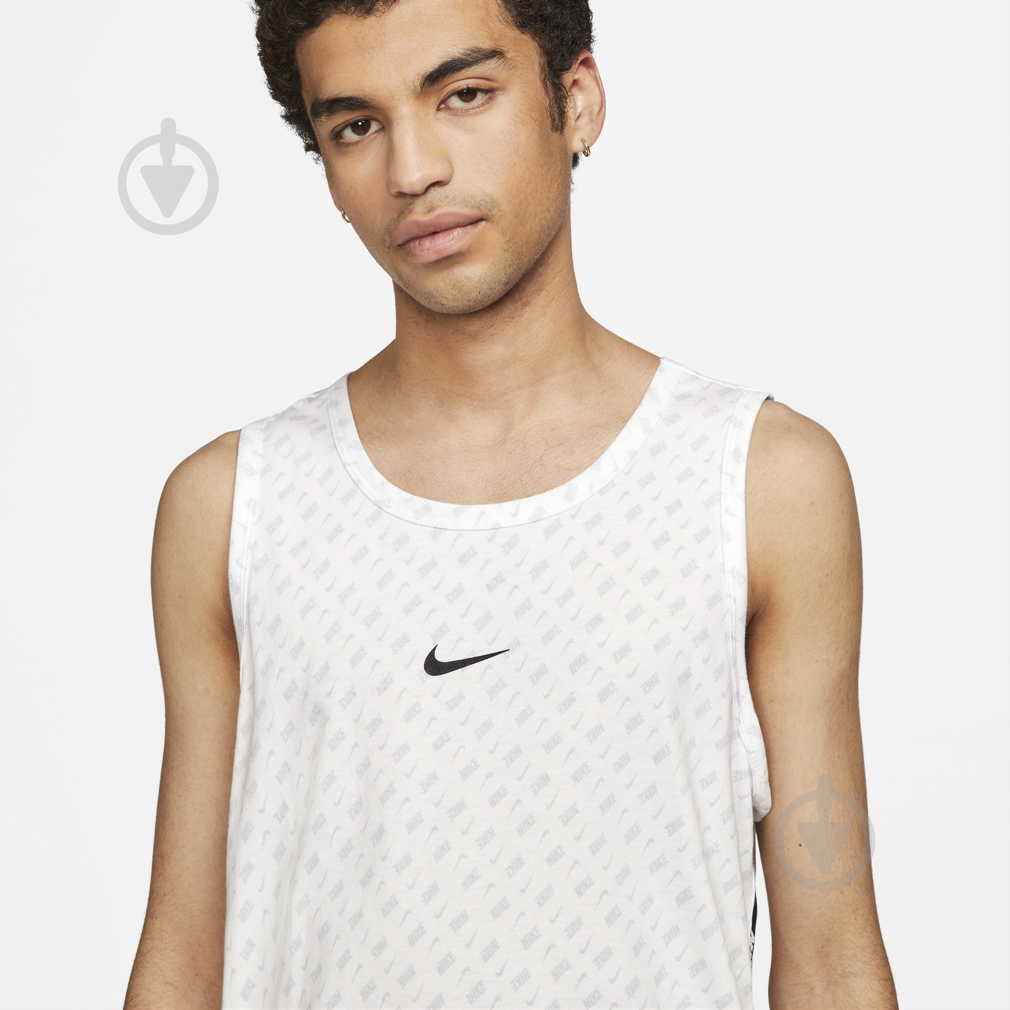 Майка Nike M NSW REPEAT TANK PRNT DD3553-100 р.S белый - фото 3