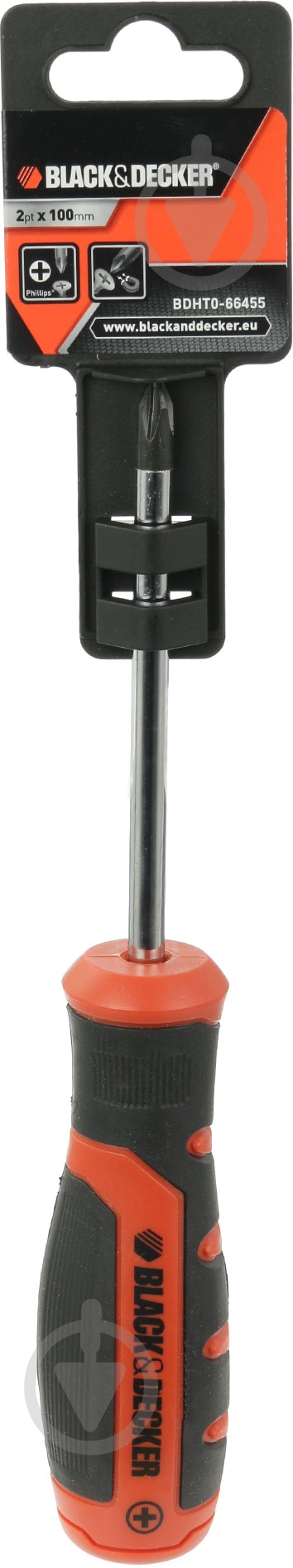 Отвертка Black+Decker PH2×100 мм BDHT0-66455 - фото 2
