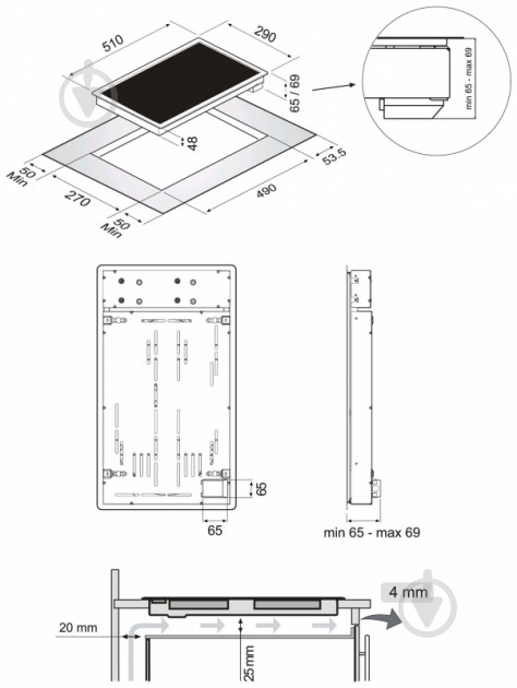 Варильна поверхня електрична Perfelli Design HVC 3210 BL - фото 9
