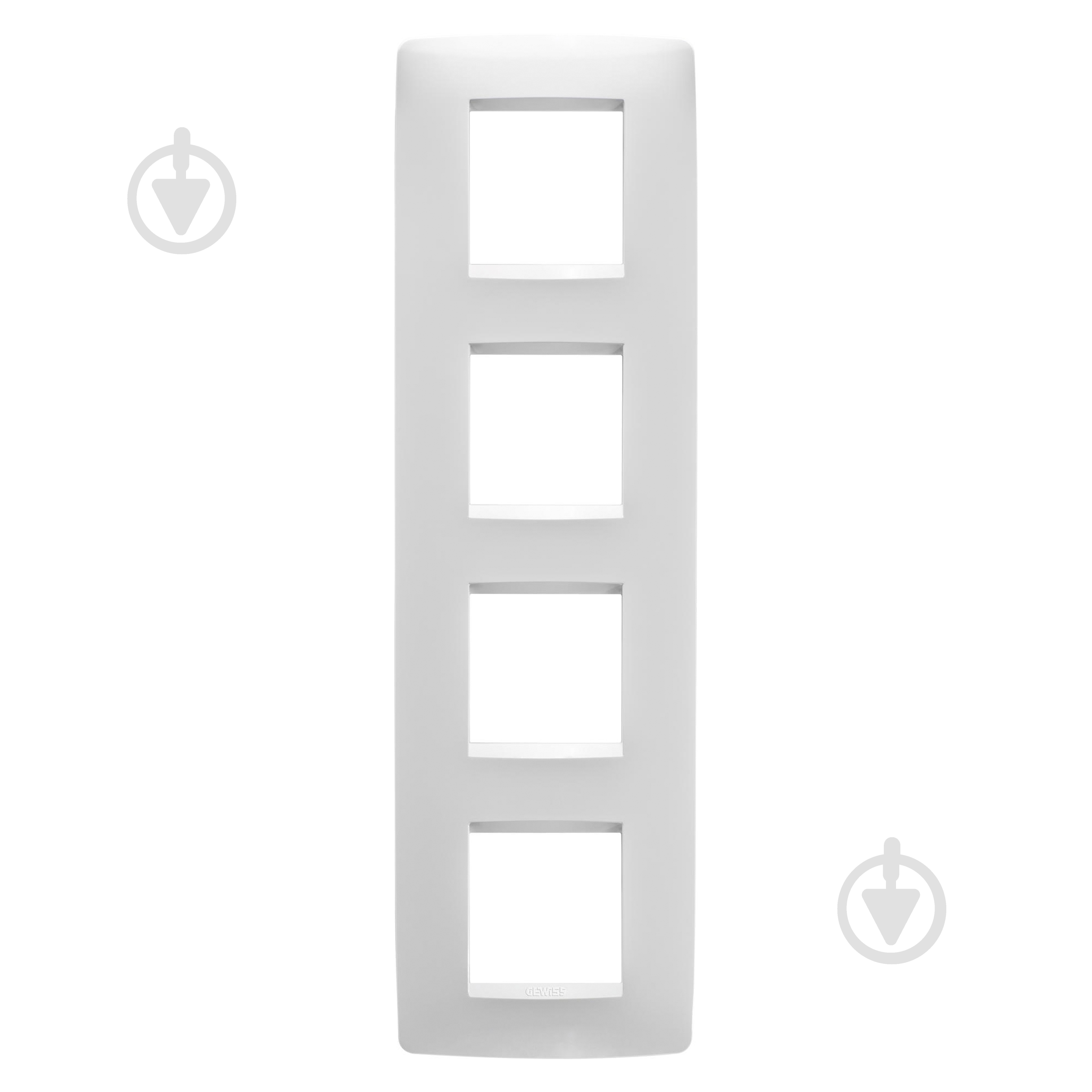 Рамка ONE вертикальная белый GW16129TB - фото 1 Рамка ONE вертикальная белый GW16129TB - фото 1