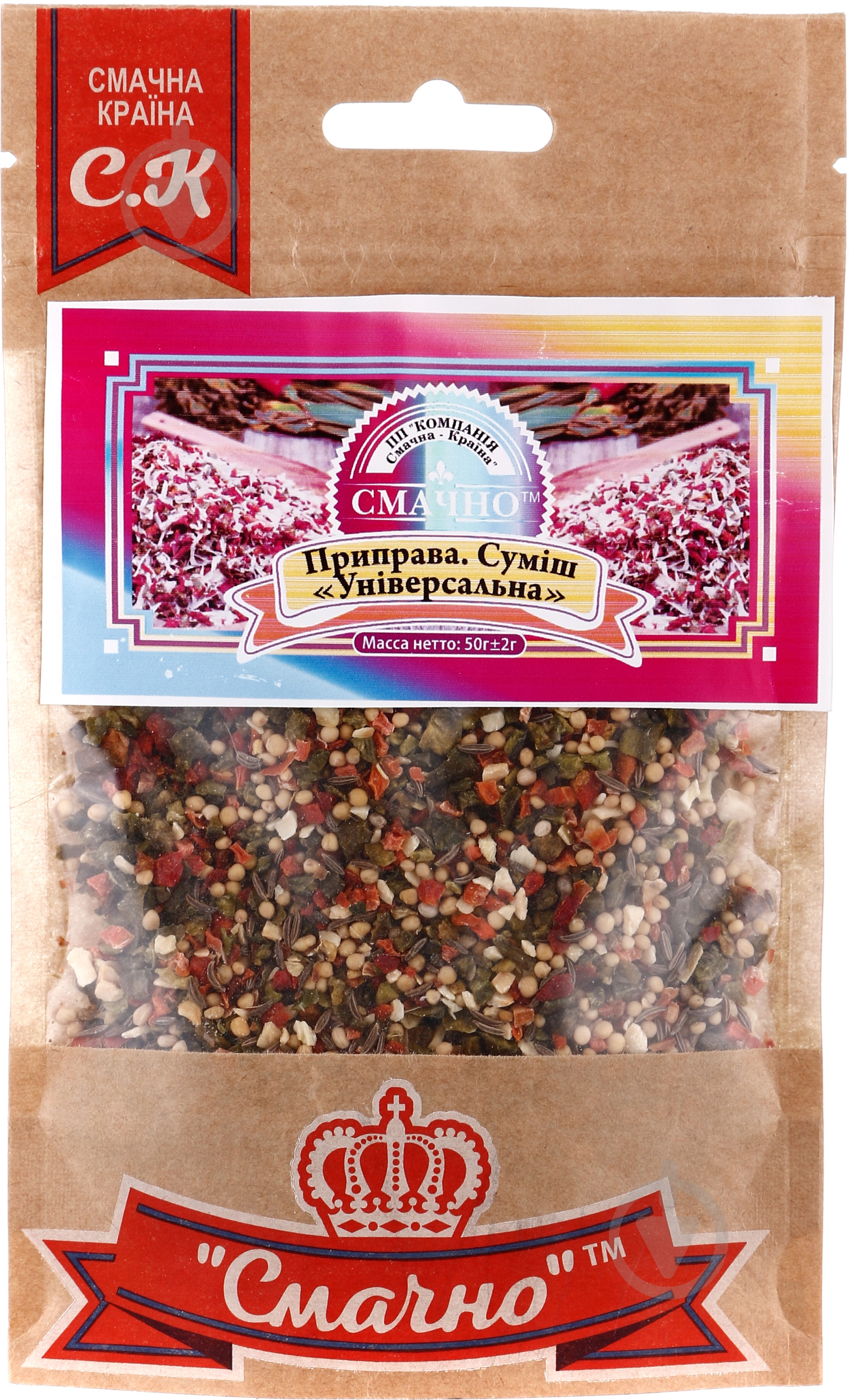 Приправа универсальная 50 г Смачно - фото 1 Приправа универсальная 50 г Смачно - фото 1