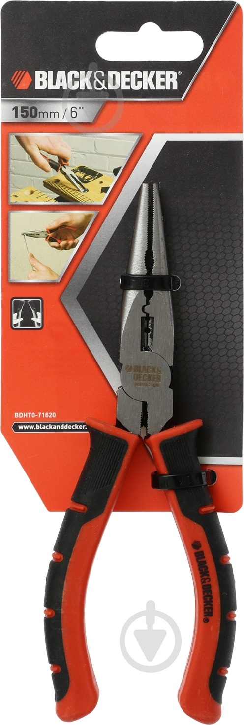 Длинногубцы Black+Decker 150 мм BDHT0-71620 - фото 3