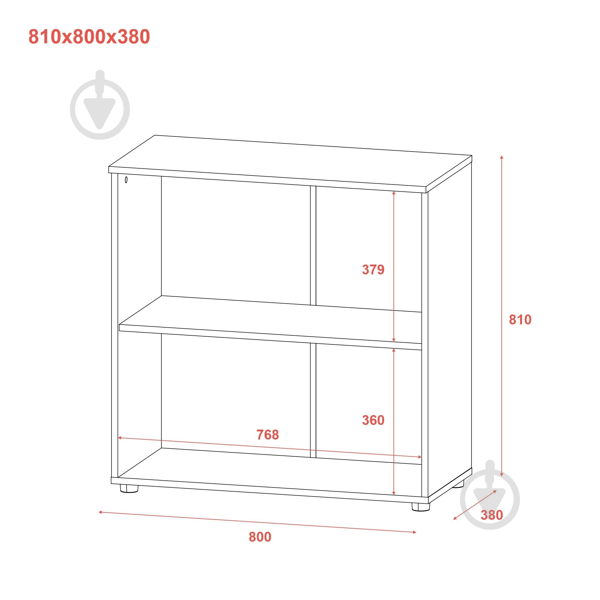 Комод Doros Рон 3 800x810x380 мм белый/белый - фото 8 Комод Doros Рон 3 800x810x380 мм белый/белый - фото 8