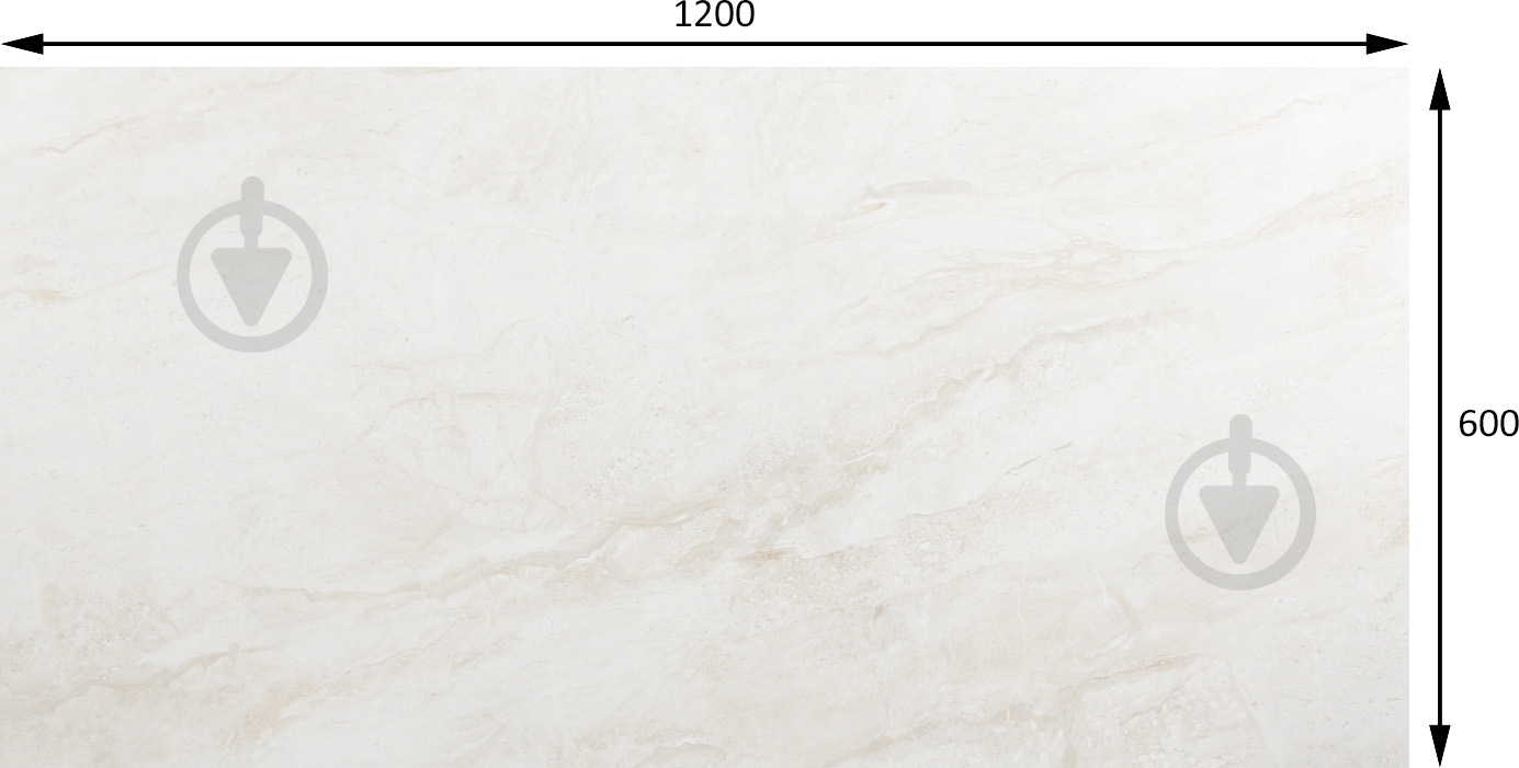 Плитка PGVT PGVT, 600х1200, levish crema - фото 4