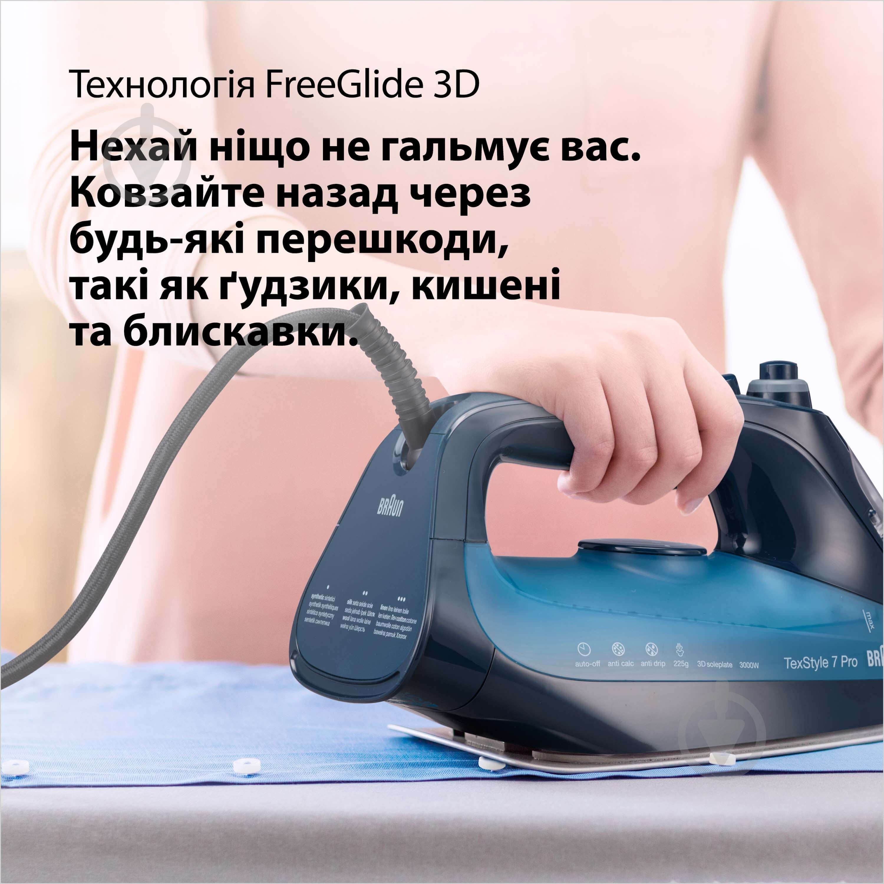ВИТРИНА! Утюг Braun SI7160BL TexStyle 7 Pro - фото 5 ВИТРИНА! Утюг Braun SI7160BL TexStyle 7 Pro - фото 5