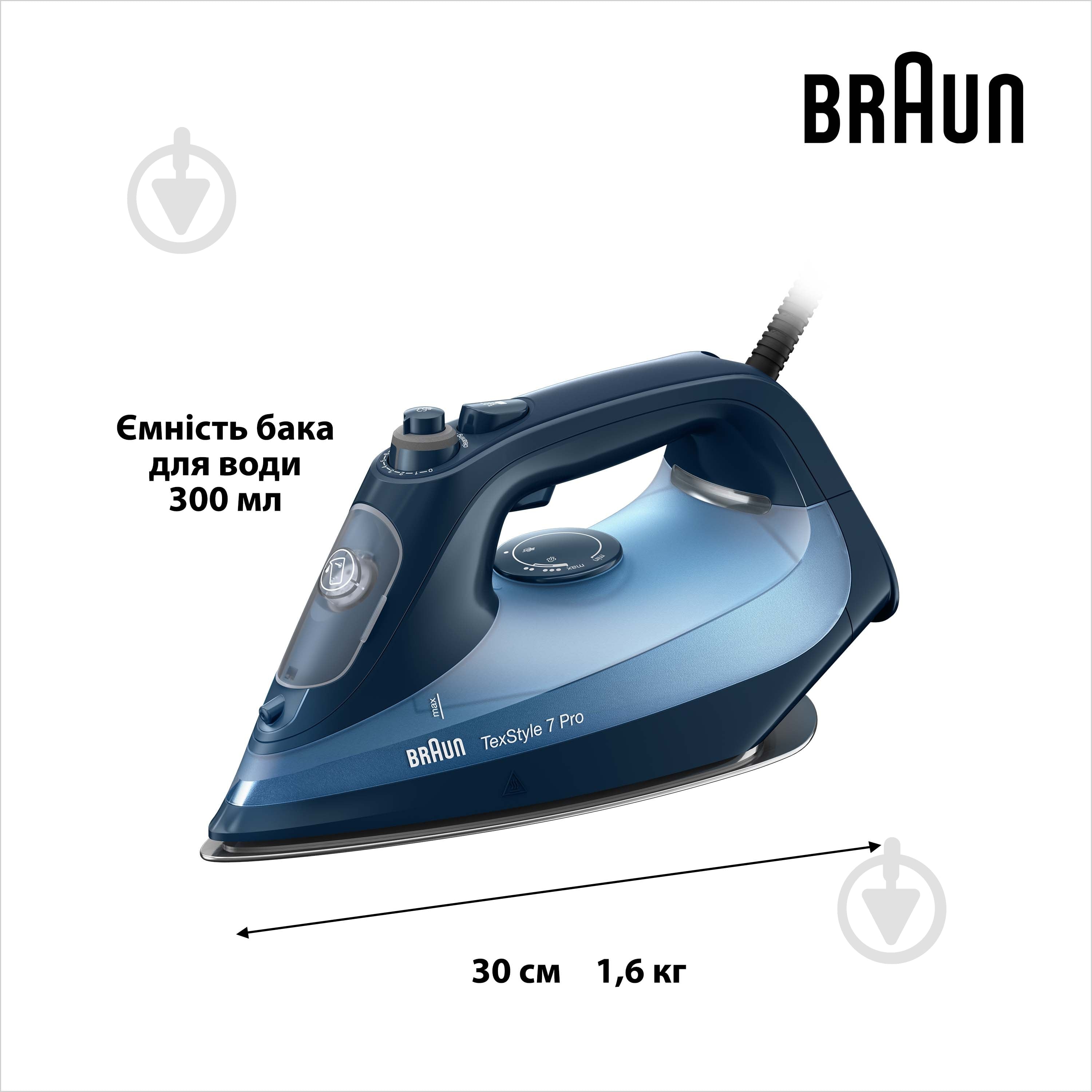 ВИТРИНА! Утюг Braun SI7160BL TexStyle 7 Pro - фото 7 ВИТРИНА! Утюг Braun SI7160BL TexStyle 7 Pro - фото 7