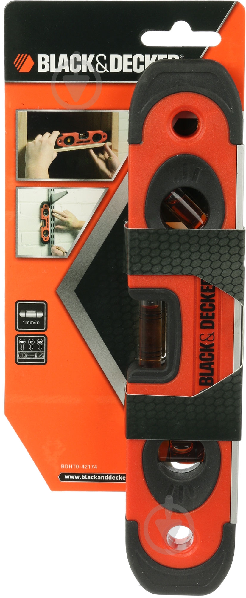 Уровень 28 см Black+Decker BDHT0-42174 - фото 4 Уровень 28 см Black+Decker BDHT0-42174 - фото 4