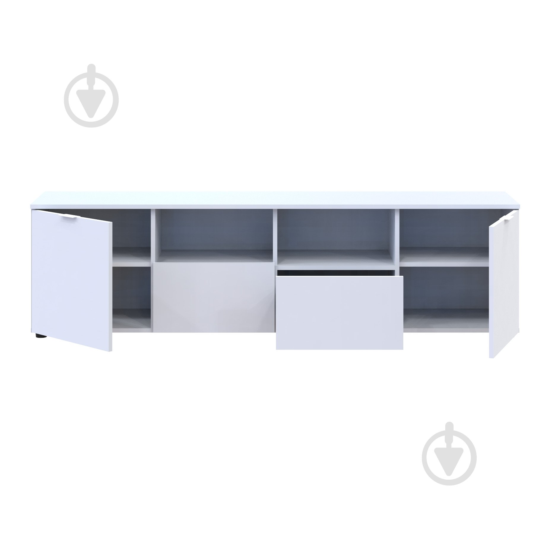 Комод Doros Рон 4 1800x500x380 мм белый/белый - фото 6 Комод Doros Рон 4 1800x500x380 мм белый/белый - фото 6