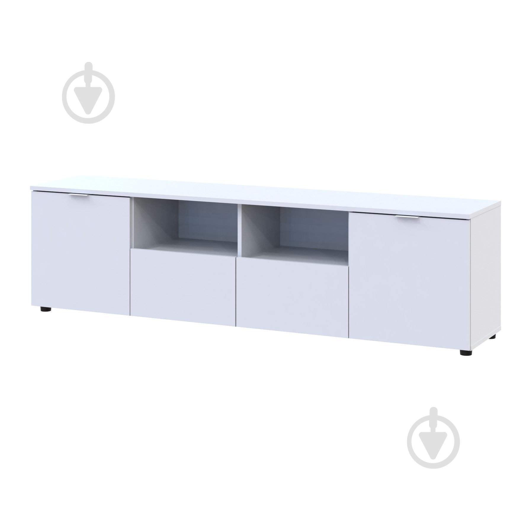 Комод Doros Рон 4 1800x500x380 мм белый/белый - фото 1 Комод Doros Рон 4 1800x500x380 мм белый/белый - фото 1