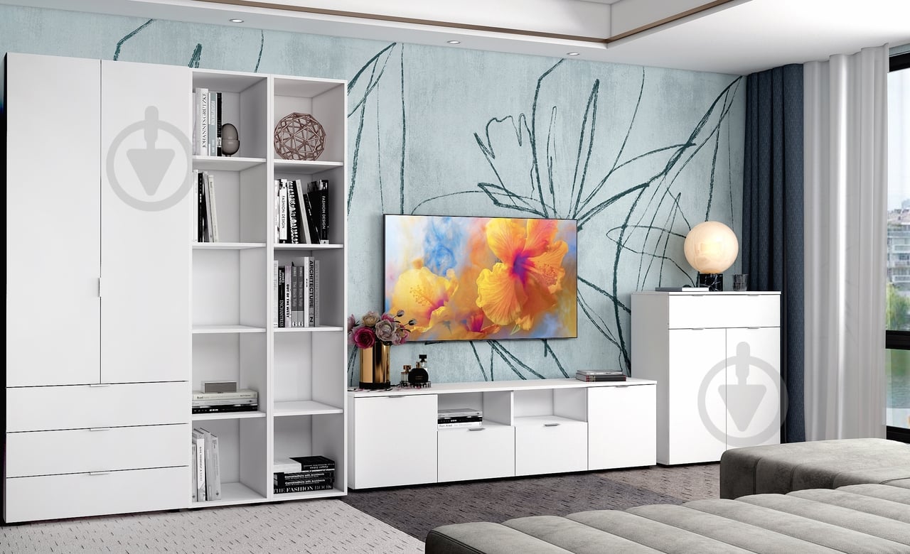 Комод Doros Рон 4 1800x500x380 мм белый/белый - фото 3 Комод Doros Рон 4 1800x500x380 мм белый/белый - фото 3