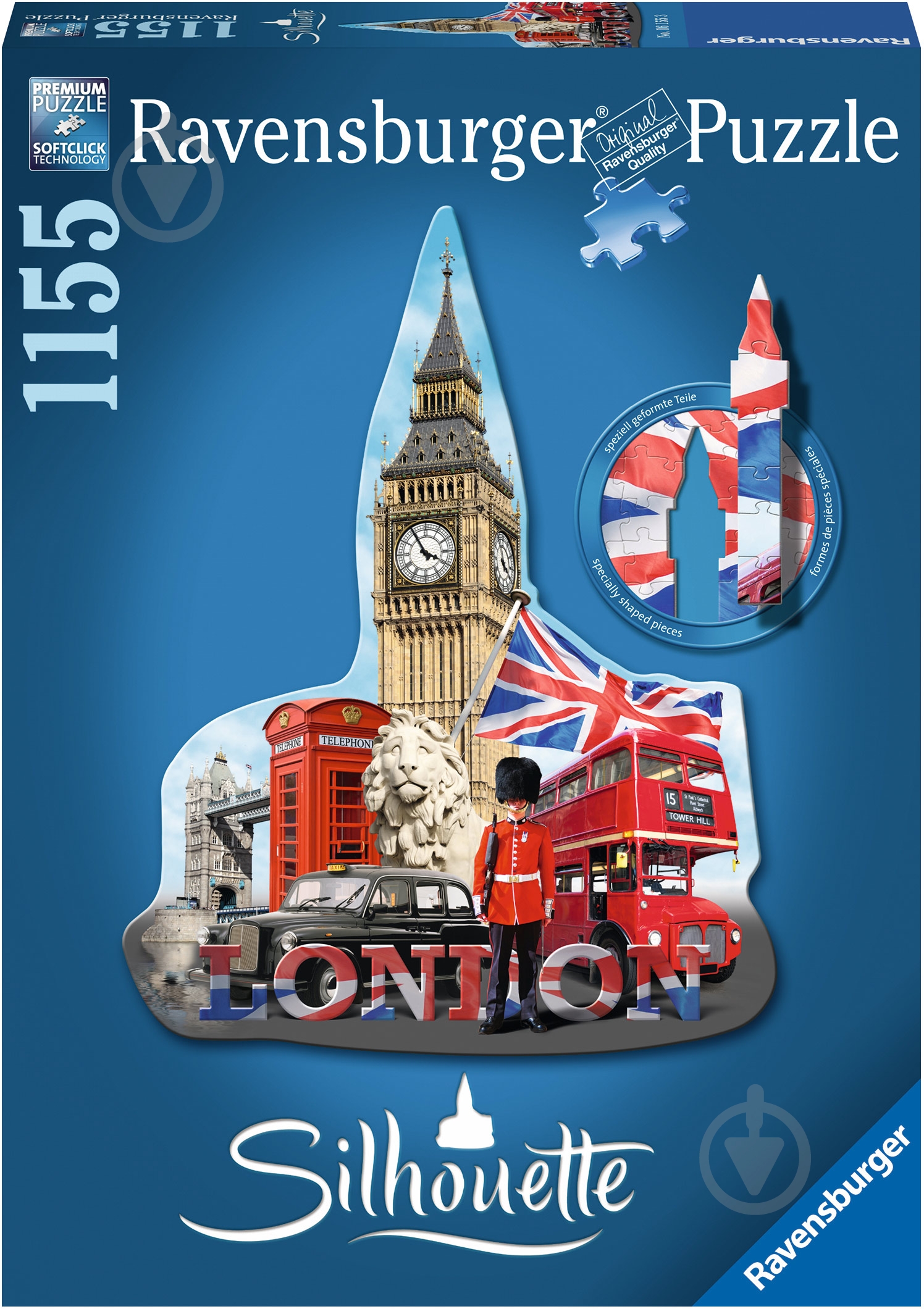 Пазл Ravensburger Биг-Бен (силуэт) RSV-161553 - фото 1 Пазл Ravensburger Биг-Бен (силуэт) RSV-161553 - фото 1