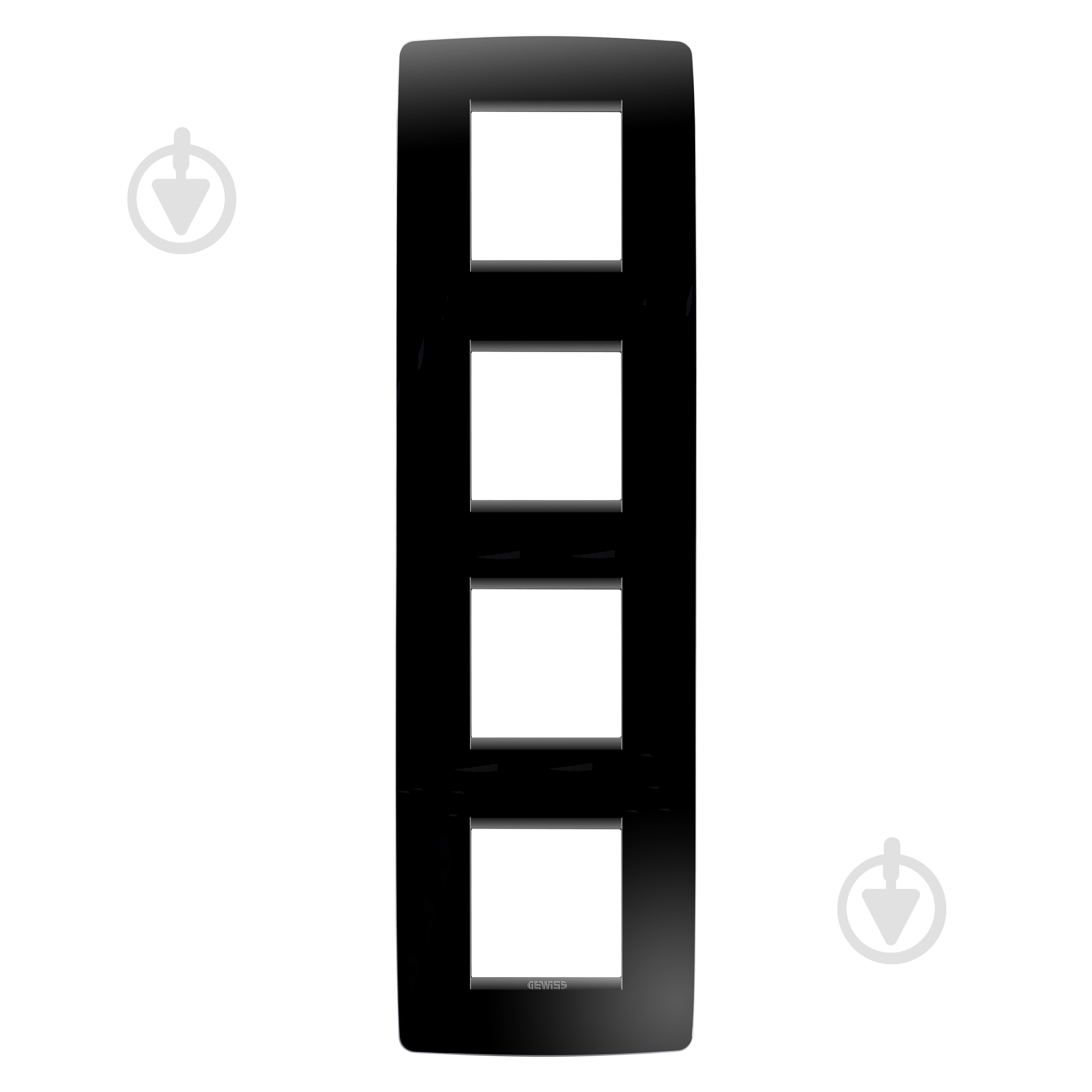 Рамка ONE вертикальна чорний GW16129TN - фото 1