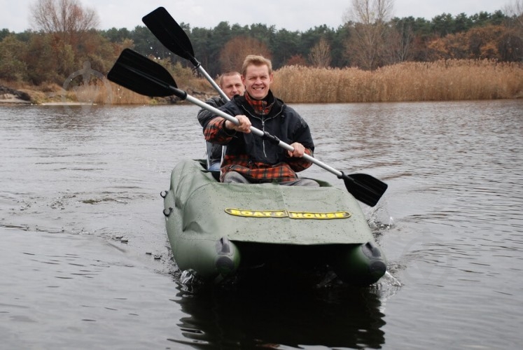 Байдарка BoatHouse 2. STREAM 425 (2B_TNP+ 2НК) серый - фото 4