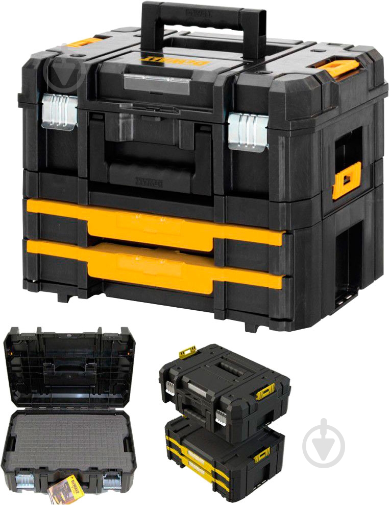 Набор ящиков для ручного инструмента DeWalt DWST1-70702 - фото 2 Набор ящиков для ручного инструмента DeWalt DWST1-70702 - фото 2