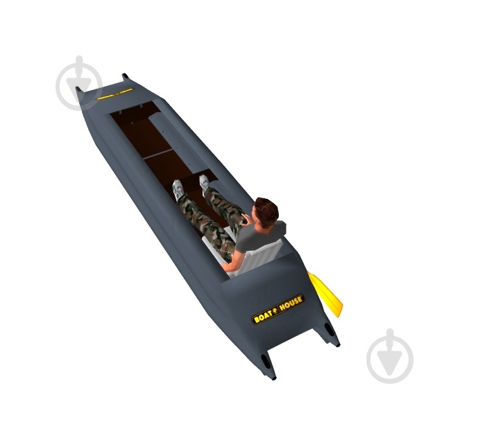 Катамаран BoatHouse надувной Stream 425 серый - фото 2 Катамаран BoatHouse надувной Stream 425 серый - фото 2