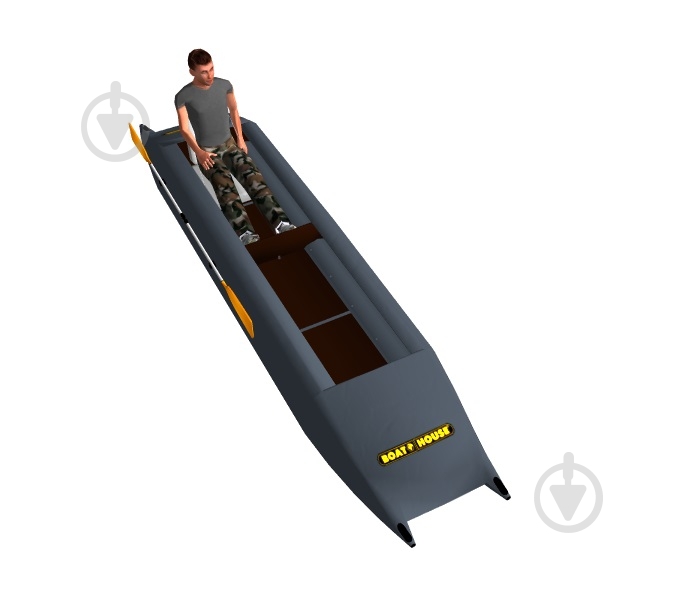 Катамаран BoatHouse надувной Stream 425 серый - фото 1 Катамаран BoatHouse надувной Stream 425 серый - фото 1