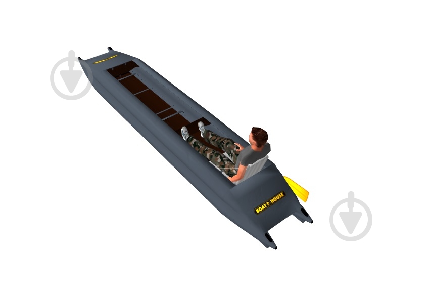 Катамаран BoatHouse надувной Stream 485 серый - фото 2