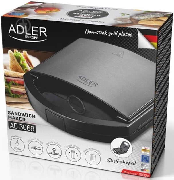 Сэндвичница Adler AD-3069 - фото 8